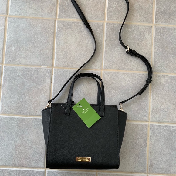 KATE SPADE MINI CAT HAYDEN BLACK SATCHEL CROSSBODY - Picture 5 of 7